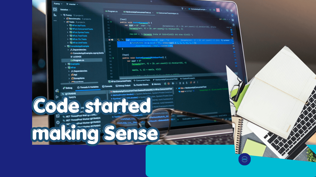An image that shows the moment of clarity and understanding in learning code